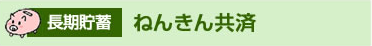 長期貯蓄：ねんきん共済
